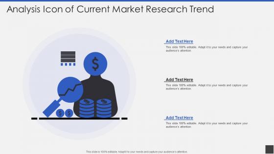 Analysis Icon Of Current Market Research Trend