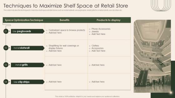 Analysis Of Retail Store Operations Efficiency Techniques To Maximize Shelf Space At Retail Store