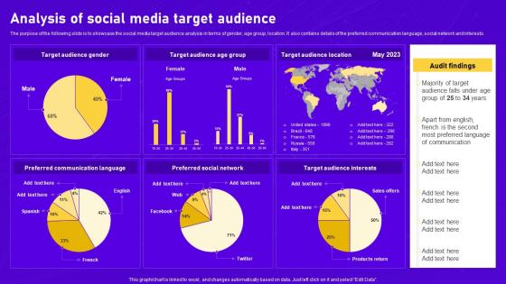 Analysis Of Social Media Target Comprehensive Guide To Perform Digital Marketing Audit