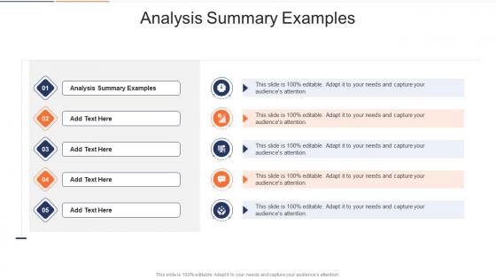 Analysis Summary Examples In Powerpoint And Google Slides Cpb