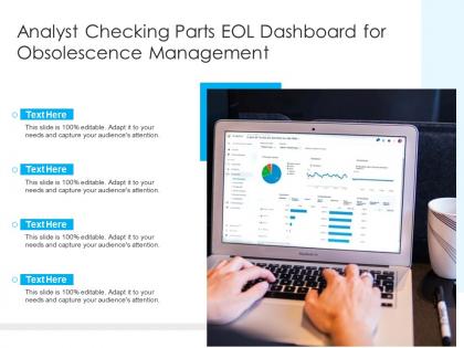 Analyst checking parts eol dashboard for obsolescence management
