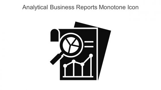 Analytical Business Reports Monotone Icon In Powerpoint Pptx Png And Editable Eps Format