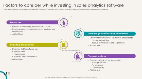 Analytical CRM Software Factors To Consider While Investing In Sales Analytics SA SS