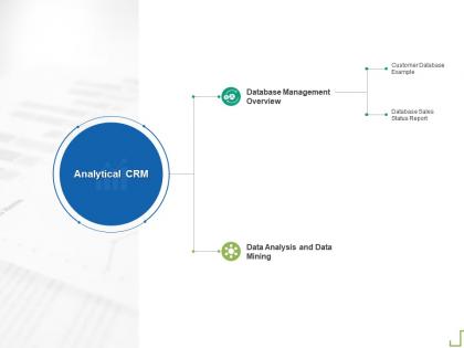 Analytical crm status report ppt powerpoint presentation show summary