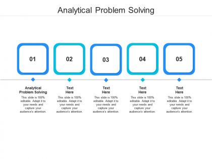 Analytical problem solving ppt powerpoint presentation portfolio ideas cpb