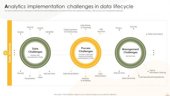 Analytics Implementation Challenges In Data Lifecycle Business Analytics Transformation Toolkit