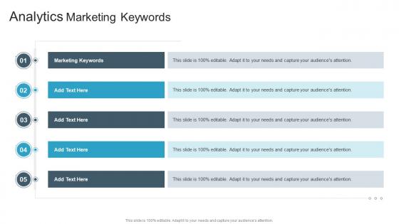 Analytics Marketing Keywords In Powerpoint And Google Slides Cpb