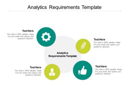 Analytics requirements template ppt powerpoint presentation inspiration layout ideas cpb