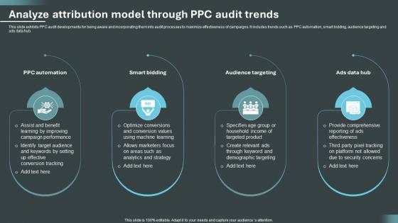 Analyze Attribution Model Through PPC Audit Trends