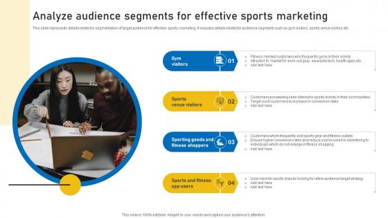 Analyze Audience Segments Sports Event Marketing Plan Strategy SS V