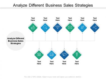 Analyze different business sales strategies ppt powerpoint presentation ideas graphics tutorials cpb