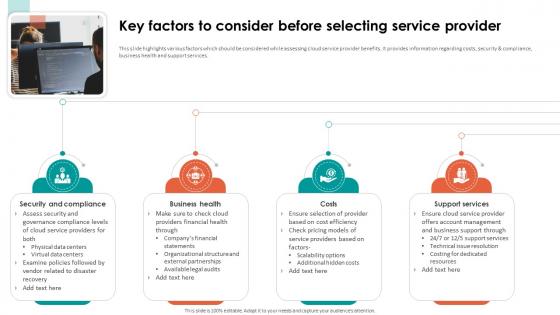 Analyzing Cloud Based Service Key Factors To Consider Before Selecting Service