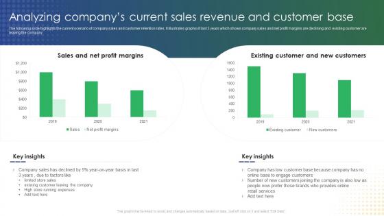 Analyzing Companys Current Sales Revenue And Customer Base Online Retail Marketing