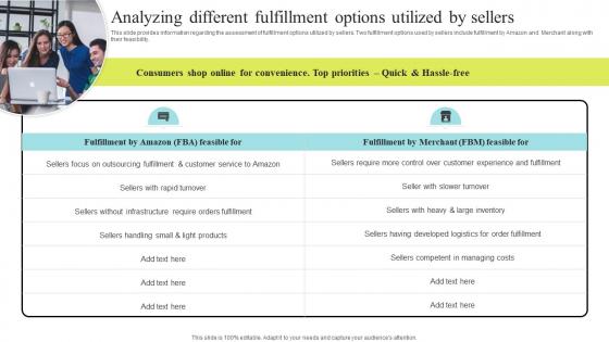 Analyzing Different Fulfillment Options Utilized Amazon Business Strategy Understanding Competencies