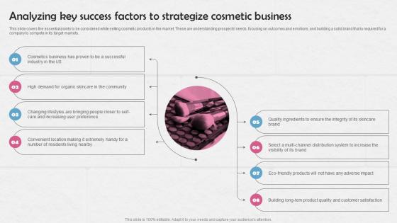 Analyzing Key Success Factors To Strategize Cosmetic Manufacturing Business BP SS