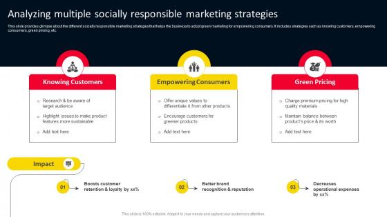 Analyzing Multiple Socially Responsible Marketing Strategies For Adopting Holistic MKT SS V