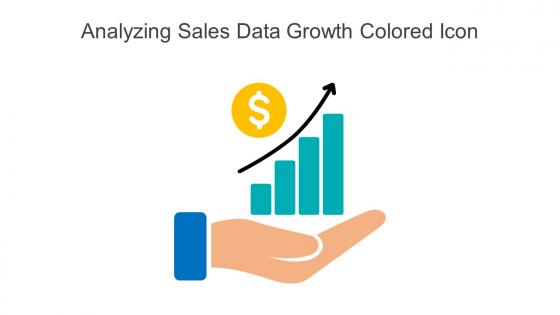 Analyzing Sales Data Growth Colored Icon In Powerpoint Pptx Png And Editable Eps Format