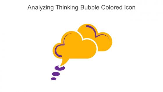 Analyzing Thinking Bubble Colored Icon In Powerpoint Pptx Png And Editable Eps Format