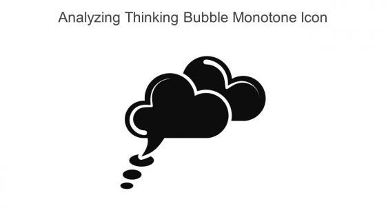 Analyzing Thinking Bubble Monotone Icon In Powerpoint Pptx Png And Editable Eps Format