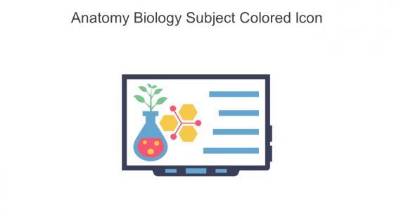 Anatomy Biology Subject Colored Icon In Powerpoint Pptx Png And Editable Eps Format