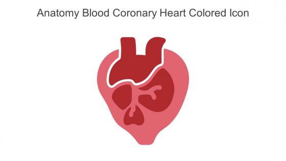 Anatomy Blood Coronary Heart Colored Icon In Powerpoint Pptx Png And Editable Eps Format