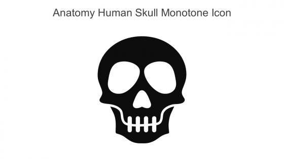 Anatomy Human Skull Monotone Icon In Powerpoint Pptx Png And Editable Eps Format