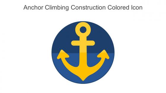 Anchor Climbing Construction Colored Icon In Powerpoint Pptx Png And Editable Eps Format