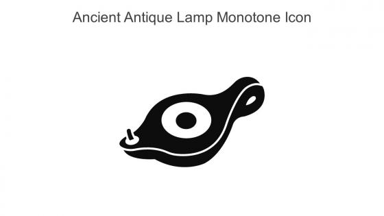 Ancient Antique Lamp Monotone Icon In Powerpoint Pptx Png And Editable Eps Format