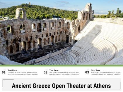 Ancient greece open theater at athens