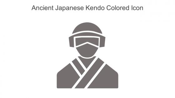 Ancient Japanese Kendo Colored Icon In Powerpoint Pptx Png And Editable Eps Format