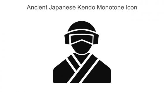 Ancient Japanese Kendo Monotone Icon In Powerpoint Pptx Png And Editable Eps Format