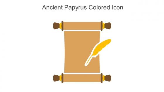 Ancient Papyrus Colored Icon In Powerpoint Pptx Png And Editable Eps Format
