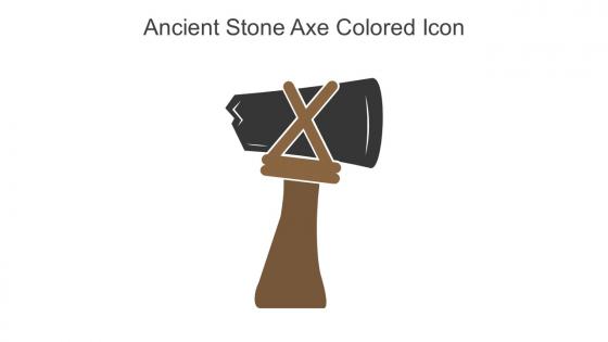 Ancient Stone Axe Colored Icon In Powerpoint Pptx Png And Editable Eps Format