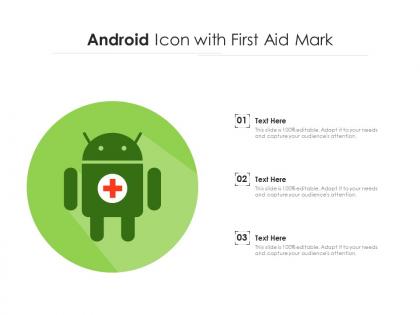 Android icon with first aid mark