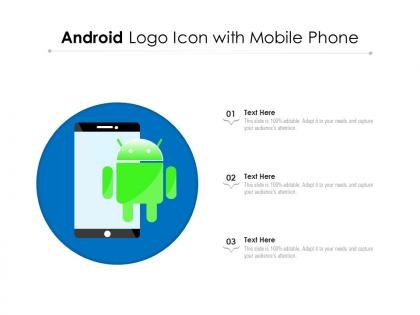 Android logo icon with mobile phone