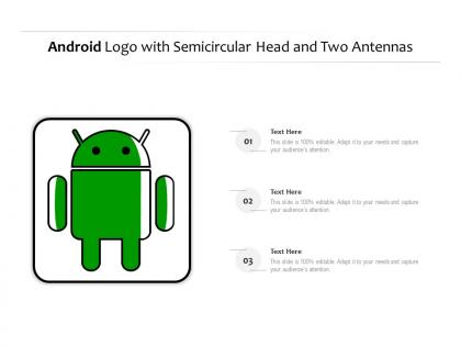 Android logo with semicircular head and two antennas