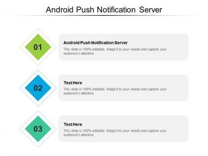 Android push notification server ppt powerpoint presentation icon show cpb