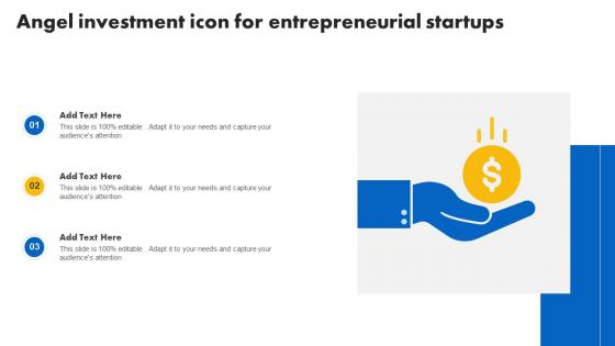 Angel Investment Icon For Entrepreneurial Startups