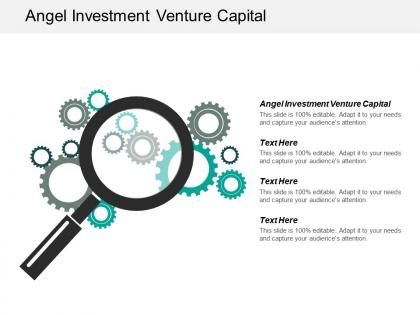 Angel investment venture capital ppt powerpoint presentation pictures examples cpb