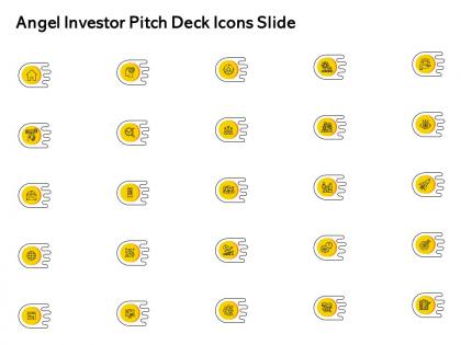 Angel investor pitch deck icons slide ppt powerpoint presentation inspiration example