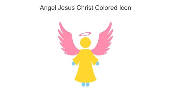 Angel Jesus Christ Colored Icon In Powerpoint Pptx Png And Editable Eps Format