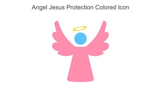 Angel Jesus Protection Colored Icon In Powerpoint Pptx Png And Editable Eps Format