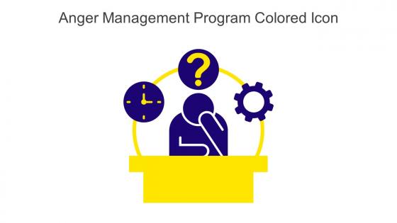 Anger Management Program Colored Icon In Powerpoint Pptx Png And Editable Eps Format