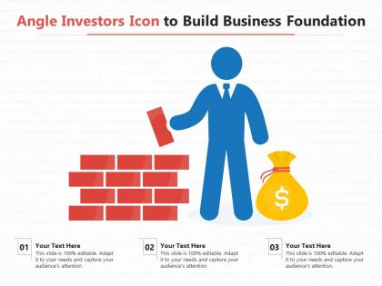 Angle investors icon to build business foundation