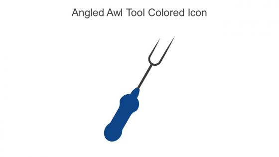 Angled Awl Tool Colored Icon In Powerpoint Pptx Png And Editable Eps Format