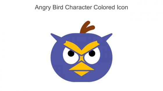 Angry Bird Character Colored Icon In Powerpoint Pptx Png And Editable Eps Format