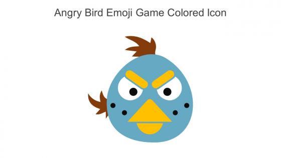 Angry Bird Emoji Game Colored Icon In Powerpoint Pptx Png And Editable Eps Format