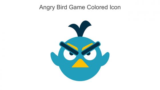 Angry Bird Game Colored Icon In Powerpoint Pptx Png And Editable Eps Format