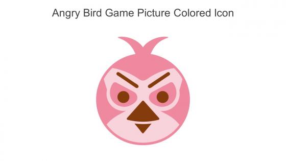 Angry Bird Game Picture Colored Icon In Powerpoint Pptx Png And Editable Eps Format
