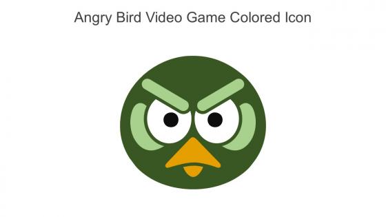 Angry Bird Video Game Colored Icon In Powerpoint Pptx Png And Editable Eps Format